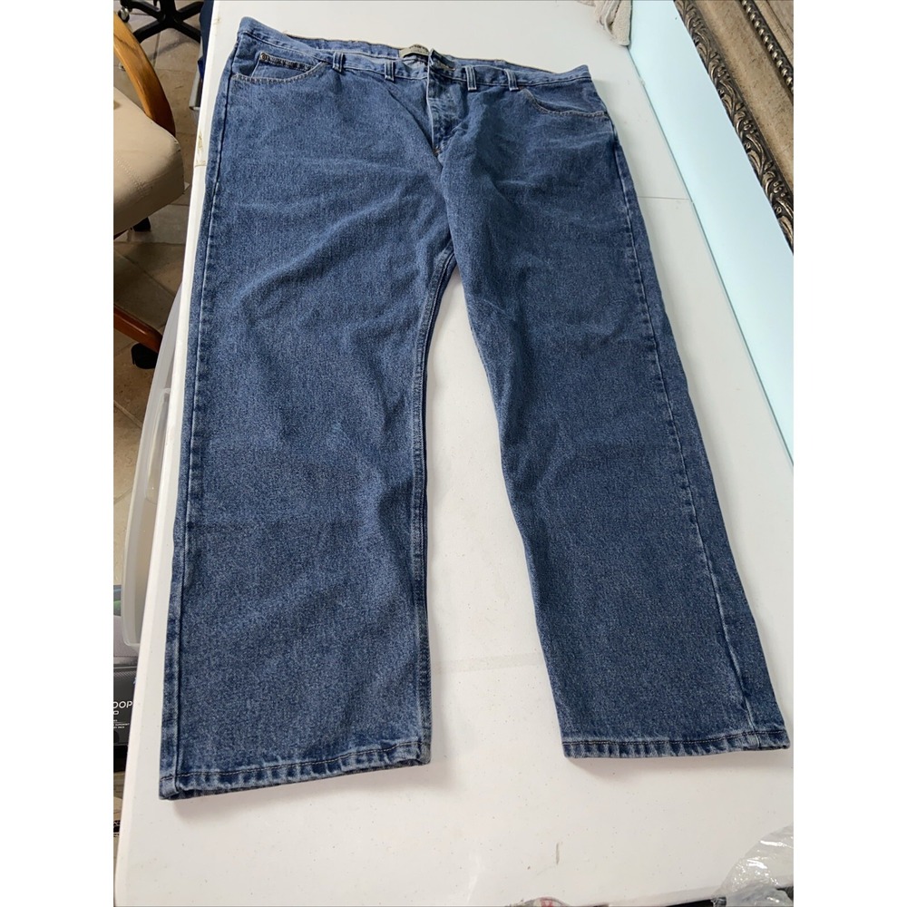 Wrangler Authentics Men's Jeans 46x30 Blue Straight Leg‎ Denim